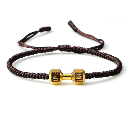 Dumbbell Rope Bracelet