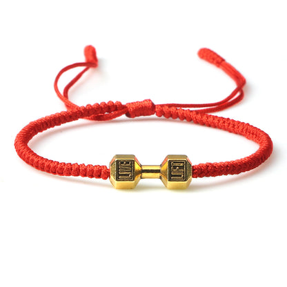 Dumbbell Rope Bracelet